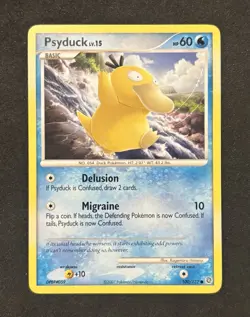 Pokemon Psyduck LV.15 100/132 - Secret Wonders & Psyduck 1st Ed. 53/62 - Fossil - Image 5