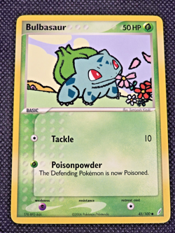 2006 Pokemon, EX Crystal Guardians, #45/100 Bulbasaur, Common NM -- L18 - Image 1