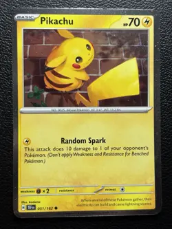 Pikachu 51/162 Cosmos Holo VLP Pokemon Temporal Forces Collectors Chest - Image 1
