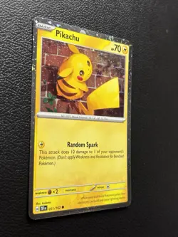Pikachu 51/162 Cosmos Holo VLP Pokemon Temporal Forces Collectors Chest - Image 2