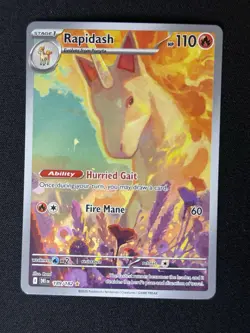 Rapidash 189/182 Sv10: Destined Rivals Illustration Rare Holo Pokemon NM - Image 1
