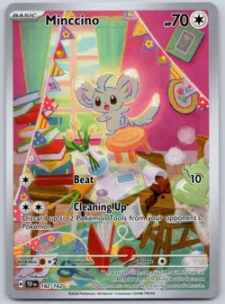 Minccino 182/162 (NM) - SV05: Temporal Forces - Illustration Rare Pokemon TCG - Image 1