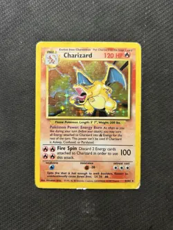 Pokemon TCG Charizard 4/102 Base Set Holo! HP Condition! See Description! - Image 1