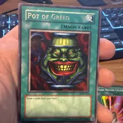 Yu-Gi-Oh! TCG Pot of Greed Legend of Blue Eyes White Dragon LOB-119 Unlimited - Image 3