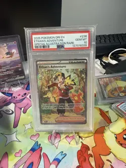 PSA 10 Ethan's Adventure 236/182 Destined Rivals 2025 SIR Pokemon Card TCG - Image 1