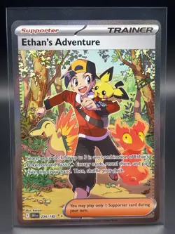 Ethan's Adventure SIR 236/182 Destined Rivals Pokemon TCG Near Mint - Image 1