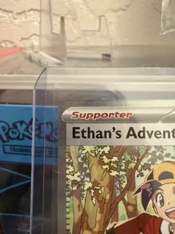 Pokemon TCG Destined Rivals Ethan's Adventure Full Art Trainer Card 236/182 Sir - Image 2