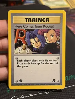 Here Comes Team Rocket! 15/82 Team Rocket Pokemon Card 1st Edition Holo Rare NM - Image 1