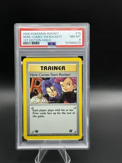 Pokemon Rocket Here Comes Team Rocket 1st Edition Holo Rare 15/82 - Image 1