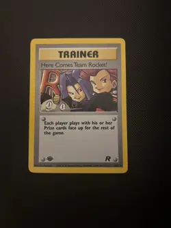 Pokemon Card: Team Rocket 1st Edition Holo Rare: Here Comes Team Rocket 15/82 - Image 1