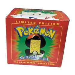 Togepi Pokemon Limited Edition Nintendo 1999 23K Gold Plated Metal Trading Card - Image 1