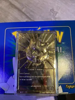 Pokemon 23K Gold Plated Togepi Trading Card 1999 Burger King Limited Edition - Image 3