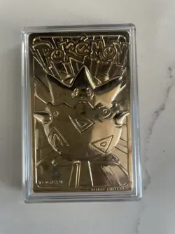 Pokemon TOGEPI 23K Gold Plated Trading Card 1999 Limited Edition w/COA - Image 3