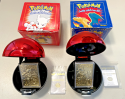 Pokemon 23K Gold Plated Trading Cards Limited Edition 1999 Burger King Set READ - Image 2