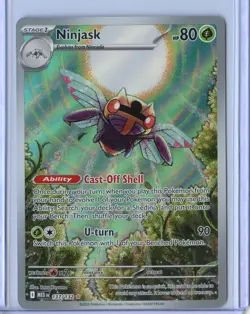 Ninjask 137/132 IR Illustration Rare Pokemon TCG Me01: Mega Evolution Holo NM - Image 1