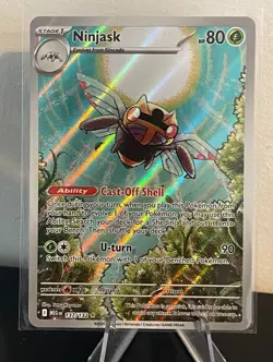 Pokemon cards Ninjask 137/132 Me01 Mega Evolution Holo Illustration Rare NM - Image 5