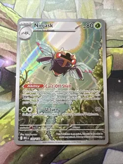 Pokemon TCG Ninjask 137/132 Illustration Rare Me01: Mega Evolution Holo - Image 1