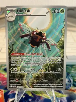 Ninjask 137/132 IR Illustration Rare Pokemon TCG Me01: Mega Evolution Holo - Image 1