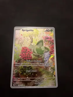 Pokemon TCG Paldea Evolved Sprigatito 196/193 Illustration Rare Card English - Image 1
