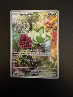 Sprigatito 196/193 Illustration Rare SV02: Paldea Evolved Pokemon TCG NM - Image 1