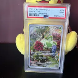 Pokemon TCG- Sprigatito 196/193 Paldea Evolved Illustration Rare PSA 9 - Image 1