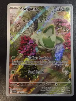 Sprigatito 196/193 Paldea Evolved Illustration rares Pokemon Card TCG 🍃 - Image 1