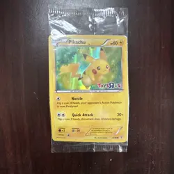 2016 Pokemon Pikachu TCG Stamped Holo Promo Card 26/83 Toys R US Sealed NM - Image 1