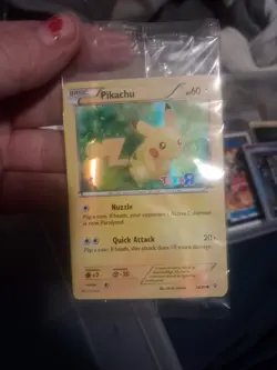 2016 Pokemon Pikachu TCG Stamped Holo Promo Card 26/83 Toys R US Sealed NM - Image 1