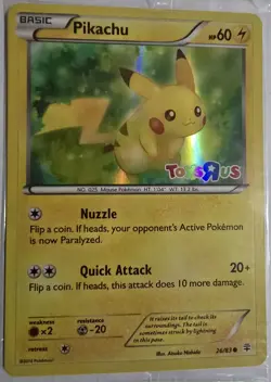 2016 Pokemon Pikachu TCG Stamped Holo Promo Card 26/83 Toys R US Sealed NM - Image 3