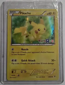 2016 Pokemon Pikachu TCG Stamped Holo Promo Card 26/83 Toys R US Sealed NM - Image 4