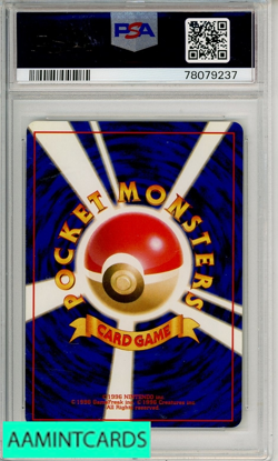 1996 POKEMON JAPANESE BASIC BLASTOISE-HOLO #9 PSA 8 NM-MT - Image 2