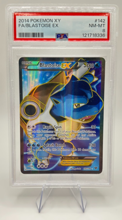 2014 Pokemon XY Blastoise EX #142 | Full Art | PSA 8 NM-MT - Image 1