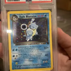 Dark Blastoise #3 Team Rocket Holo PSA Graded NM-MT 8 With Foot Swirl!! - Image 3