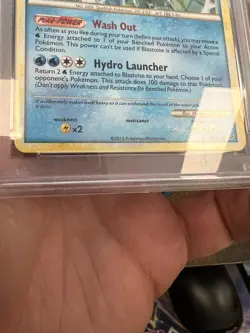 Pokemon PSA 8 NM-MT Blastoise 13/95 HS Unleashed Non-Holo Rare 2010 S#7847 - Image 5