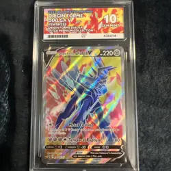 ACE 10 Pokemon Origin Forme Dialga V Black Star Promo SWSH255 Matching Label - Image 1