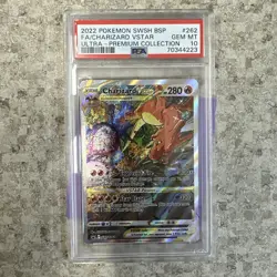 2022 POKEMON SWSH BLACK STAR PROMO #262 FULL ART/CHARIZARD VSTAR PSA 10 - Image 1