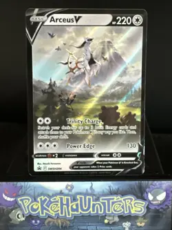 Pokemon Card Arceus V SWSH204 Alternate Art Full Holo Promo Near Mint - Image 1