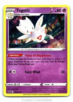 Togetic SWSH276 - SWSH Black Star Promo - Pokemon Card - Near Mint - Image 1