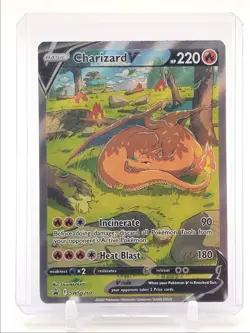 CHARIZARD V 2022 POKEMON SWORD & SHIELD BLACK STAR PROMO A #SWSH260 Q2283 - Image 1
