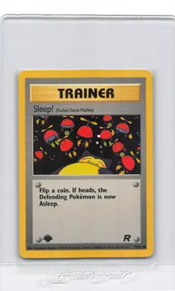 SLEEP! 79/82 - 1ST EDITION - Team Rocket - Vintage WOTC Pokemon Card - LP - Image 1