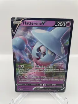 Hatterene V SWSH055 Sword & Shield Holo Promo Pokemon TCG Card - Image 1
