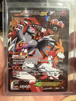 Pokemon Team Magma's Groudon EX Double Crisis Holo Card 15/34 LP See Photos - Image 1