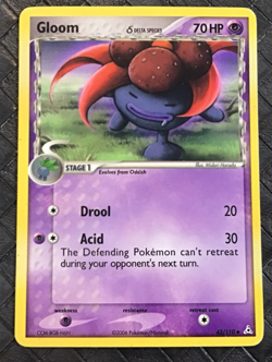 POKEMON CARD GLOOM (Delta Species) 42/110 Uncommon Ex Holon Phantoms - Image 1
