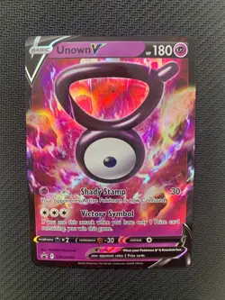 Unown V Black Star Promo Pokemon Card SWSH300 - Near Mint condition - Image 1