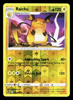 Raichu 050/195 Silver Tempest NM Reverse Holo Pokemon Card TCG - Image 1