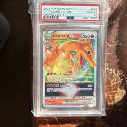 Pokemon 2023 Crown Zenith Charizard VSTAR Ultra Rare Card PSA 10 019/159 - Image 1