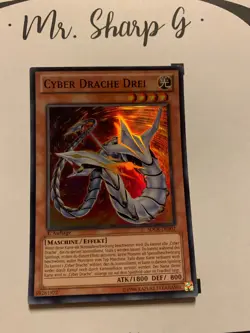 CYBER DRACHE DREI - 1. AUFLAGE SDCR-DE002 DE Yu Gi Oh! CARD SUPER RARE HOLO - Image 2