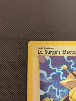 Pokemon Card Lt. Surge's Electabuzz 6/132 Gym Heroes Holo Rare HP/DMG - Image 2