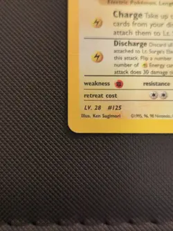 Pokemon Card Lt. Surge's Electabuzz 6/132 Gym Heroes Holo Rare HP/DMG - Image 5