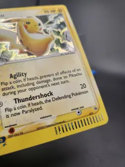 Pokemon Pikachu TCG Black Star Promo Holo Card #012 2003 DMG - Image 4